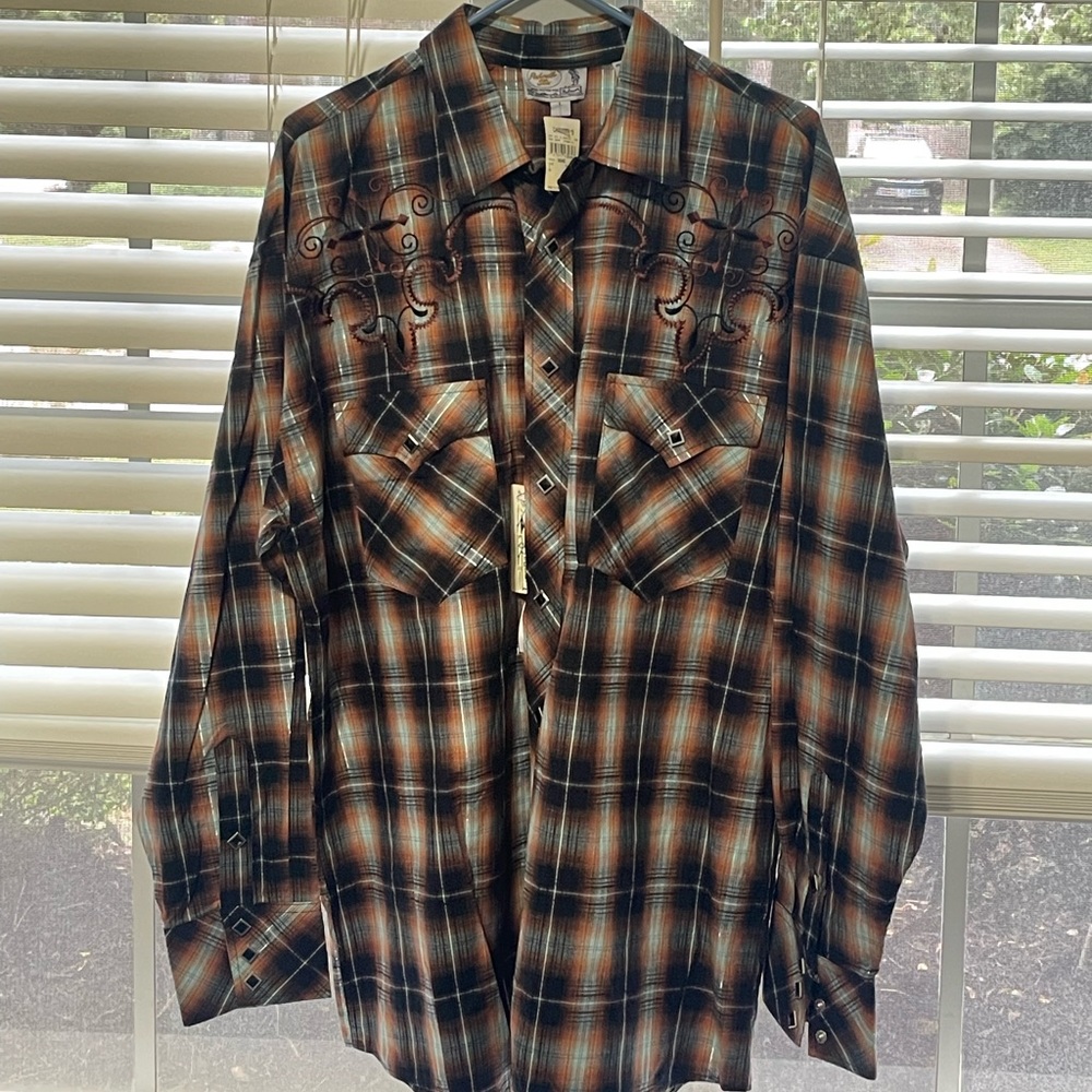 Panhandle slim dress shirt for men
